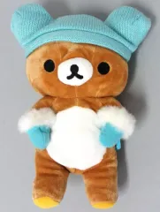 【中古】ぬいぐるみ リラックマ(帽子/手袋/水色) あつめてぬいぐるみ 「リラックマ」
