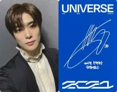 【中古】コレクションカード(男性) NCT2021/ジェヒョン(JAEHYUN)/裏面青・印刷サイン入り/CD「THE 3RD ALBUM UNIVERSE(PHOTO BOOK Ver.)」封入特典フォトカード