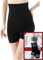 新品　Venus＋ ヴィーナス プラス　加圧スパッツ　Mサイズ3枚セット　ウエストシェイパー 3分丈　姿勢補正　加圧インナー　着圧　レギンス