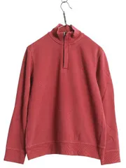 【お得なクーポン配布中!】 ブルックスブラザーズ ハーフジップ 鹿の子 スウェット トップス メンズ M 古着 コットン ワンポイント ハイネック 裏起毛 プルオーバー