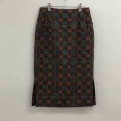 【LAUTREAMONT】ロートレアモン　38　茶色　ブラウン　スカート　タイトスカート　ひざ丈　おしゃれ