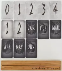 【中古】カレンダー 進撃の巨人 万年ミニカレンダー 「Blu-ray/DVD TVアニメ『進撃の巨人』 Season3 第4巻 初回限定版」 封入特典