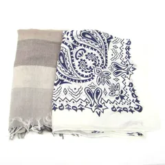 クリスチャンオジャール スカーフ ストール ペイズリー等 2点セット まとめて ブランド レディース CHRISTIAN AUJARD 【中古】