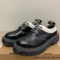 Dr. Martens 1461 厚底 3穴 ローカット DS ダブルライン ブラック＆ホワイト コラボモデル スニーカー