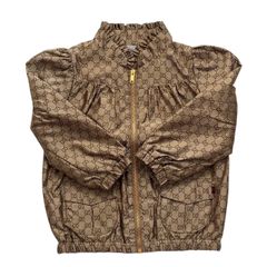 GUCCI ブラウン系 フリル ジャケット キッズ ベビー サイズ18/24M 