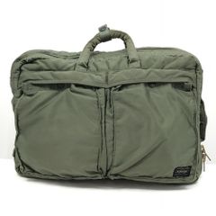 中古】PORTER タンカー 3Wayブリーフケース カーキ △使用感有