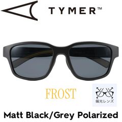 偏光レンズ サングラス ポラロイズド TYMER タイマー FROST フロスト Matt Black/Grey Polarized TY104-MBK-GYP 日本代理店正規品