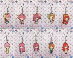 【中古】雑貨 全10種セット ラバーストラップ きゅんキャラいらすとれーしょんず 「一番くじ 映画 五等分の花嫁 ～夢のひととき～」 L賞