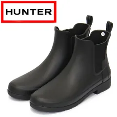 HUNTER (ハンター) WOMEN'S WFS2201RMA REFINED CHELSEA BOOTS レディース オリジナル リファインド チェルシー ブーツ BLACK HU232 ht UK6-約25.0cm