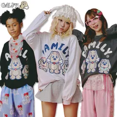 ガルピー GALPEE ガルフィー GALFY 光るGALPEE familyロンTee 長袖Tシャツ 153036 WHITE BLACK INK BLACK ギャル ヤンキー 25AWのサムネイル