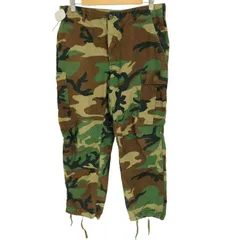 ユーエスアーミー U.S. ARMY 80S 米軍 WOODLAND CAMOUFLAGE ウッドランドカモ 迷彩 サイドアジャスター ドローコード トラウザーズ カーゴパンツ 1985年製 メンズ  M