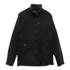 THE NORTH FACE (ザノースフェイス) ジップ イン バーサミッド ロゴ刺繍 ボアフリース ハイネック ジップアップ ジャケット ブラック NA62006