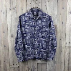 KATO' カトー 長袖 開襟 アロハシャツ 総柄 シャツ S