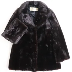 サガミンク 逆毛 ファーコート サイズF 裏:花柄刺繍 1.2万円からお値下げ◎サガミンク ELEGANCE L fur ミンク コート