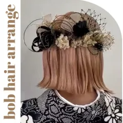 【金箔付】ヘッドドレス❤︎ベロアリボン×水引×チュール×ブラック　卒業式髪飾り