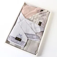 M27775 新品未使用 CELINE セリーヌ ハンカチ 3点セット 総柄 チェック柄 コットン