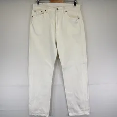 古着 90's/90年代 リーバイス Levi's USA製 デニムパンツ 501 ストレート ボタンフライ カラーパンツ ジーパン w36 L30  ホワイト メンズ