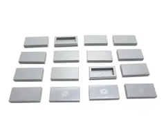 レゴ★未使用！新灰色の１×２タイル１６点セット