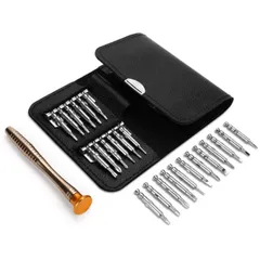 25in1 精密ドライバー セット 専用ケース付き ドライバーハンドル ドライバービット 工具 特殊 分解 メガネ スマホ プラス マイナス メンテナンス 修理工具[ゆうパケット発送、送料無料]mer003のサムネイル