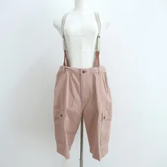 #anc ピンクハウス PINKHOUSE ハーフパンツ カーゴパンツ L ピンク系 ロゴ ロゴボタン サスペンダー付き レディース [920179]のサムネイル