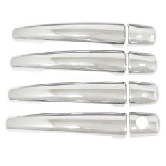ri-pt011-03j ドアハンドルカバーアウター用 Peugeot プジョー 5008 I (Typ T87 2009-2016 H21-H28) クロームメッキトリム ガーニッシュカバー (ドアノブ メッキカバー 車用品 ドレスアップ メッキ 外装 カス