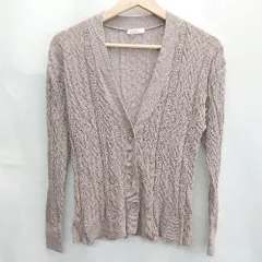 ◇ Θ ITEMS URBAN RESEARCH レース 長袖 カーディガン サイズF パープル系 レディース E  【1502180006418】
