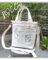 専用です❕️№730【whiteDENIM✖️ミントグリーン✨️ToteBAG⚮̈♥🩷 】白デニムリメイクトートバッグ👖