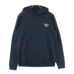 極美品　PRADA ジップパーカー　ラバー　ロゴ　ストレッチ　ネイビー　紺　XS 極美品 PRADA ジップパーカー ラバー ロゴ ストレッチ ネイビー