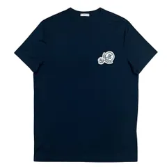 【MONCLER】モンクレール ダブルワッペン 半袖 ポロシャツ ネイビー M MONCLER モンクレール ポロシャツ 半袖 ネイビー サイズS｜Yahoo