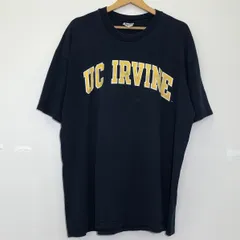 Champion チャンピオン vintage ヴィンテージ Tシャツ 半袖 DC IRVINE カレッジ 大学 プリント 90’s メキシコ製 メンズ XL 90年代 ネイビー イエロー