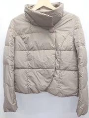 ◇ ⊇ ZAZIE ザジ ショート丈 長袖 ダウンコート サイズ38 ベージュ系 レディース メンズ E  【1505290030984】