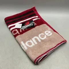 新品 未使用 New Balance ニューバランス フェイスタオル タグ付き 綿100% レッド G456-NB08Aのサムネイル