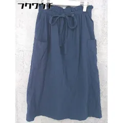 ◇ merlot メルロー ロング フレア スカート サイズM ネイビー系 レディース 【中古】 【1002802572388】のサムネイル