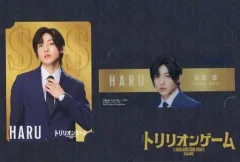 【中古】キャラカード [台紙付き] 目黒蓮(Snow Man/天王寺陽) ドラマコレクションカードセット(2枚セット) 「トリリオンゲーム」