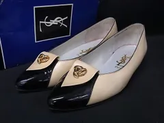 YVESSAINTLAURENT イヴサンローラン レザー パンプス サイズ 35 1/2 (約22.5cm) 靴 シューズ レディース ベージュ系 DI8767