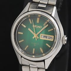 SEIKO レディース 自動巻き 腕時計 グリーン文字盤 稼動 - メルカリ