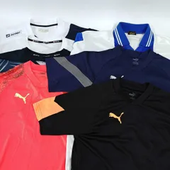 [7点セット] アシックス プーマ ロット プラシャツ ドライシャツ 半袖 長袖 M サッカー フットサル ウェア