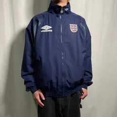 90年代 UMBRO アンブロ イングランド代表 ポリエステルトラックジャケット メンズXL相当 