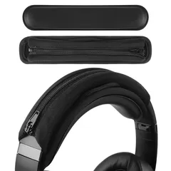 【在庫処分】パッドソニー Sony ヘッドバンド互換性カヘッドホンヘッドバンドプロテインレザー ボーズ Bose ジェイビーエル JBL オーディオテクニカ ATH ロジクール Geekria Logitech ゼンハイザー Sennheiser 対応 交換用