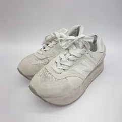 ◇ Θ NEW BALANCE ニューバランス カジュアル スニーカー サイズ25 ホワイト系 メンズレディース E  【1505220006515】のサムネイル
