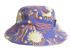 【お得なクーポン配布中!】 22年製 パタゴニア リバーシブル ベビー サン ハット 12-24M 帽子 子供 Patagonia アウトドア ナイロン バケットハット 総柄 マルチカラー