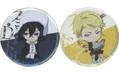 【中古】バッジ・ピンズ フョードル・D＆フランシス・F アニメ描き下ろしミニキャラ缶バッジ2個セット 「Blu-ray/DVD 文豪ストレイドッグス 16」 アニメイト購入特典