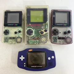 【ジャンク】ゲームボーイカラー パープル クリア ゲームボーイ スケルトン クリアアドバンス
