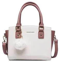 【人気商品】おしゃれ 通勤 肩掛け 2way PUレザー ハンドバッグ 斜めがけ カバン レディース 可愛い ショルダーバッグ ITEMS] バイカラー [SHARE