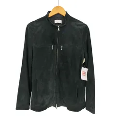 【本革】Lui's ルイス　ジャケット　ラムレザー　羊皮　シングル　ブラック　Ｍ 16】Lui's / ルイス レザージャケット 羊革 フード シングル 裾