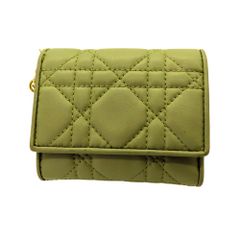 【Christian Dior】クリスチャンディオール レディディオール ロータスウォレット ピスタチオグリーン レディース 三つ折り短財布 グリーン系 ディオール A2501681 【無料ギフトラッピング承ります】