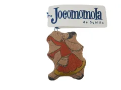 ホコモモラデシビラ Jocomomola de Sybilla ブローチ コットンモチーフ キャラクター 刺繍 ブラウン系 タグ付き未使用品 QQQのサムネイル