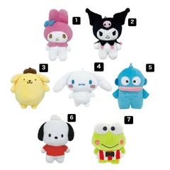 サンリオ play charm スマホグリップ スマホスタンド ストラップ マスコット ぬいぐるみ マイメロ マイメロディ クロミ ポムポムプリン シナモロール シナモン ハンギョドン ポチャッコ けろけろけろっぴ