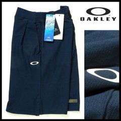 新品 オークリー OAKLEY 春夏 冷感 ハーフパンツ  XL(85-90cm) 紺 ENHANCE TECH COLD SUCKER SP 吸汗速乾 ストレッチメンズ