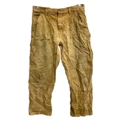 Carhartt ワークパンツ W34 カーハート ダブルニー ブラウン コットン メキシコ製 古着卸 アメリカ仕入 2502-655